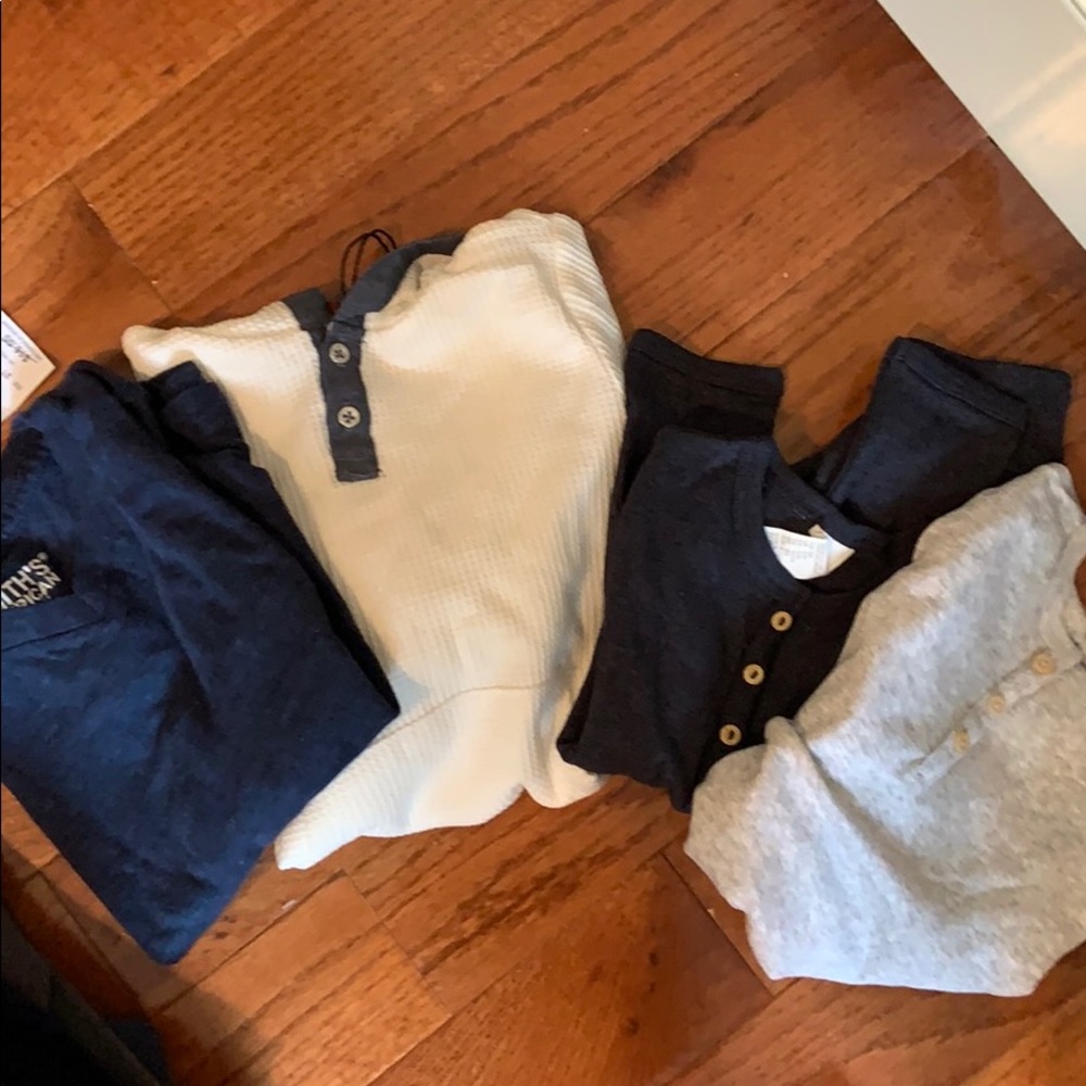 Boys set of long sleeve shirts 3-4